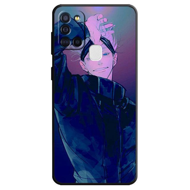 Чехол для Samsung Galaxy A03 Core A04 A03s A04s A40 A10 A70 A10s A50 A20e A02s A02 A01 Jujutsu Kaisen Gojo Satoru Wolf Cover
