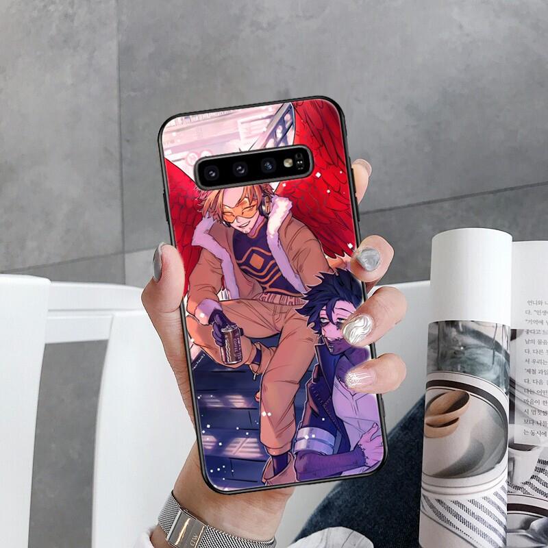 Чехол для телефона Anime MHA Hawks BNHA для Samsung Galaxy S22 S20 Ultra S20 S22 Plus S21 S10 S9 S8 Plus S10E S20 FE