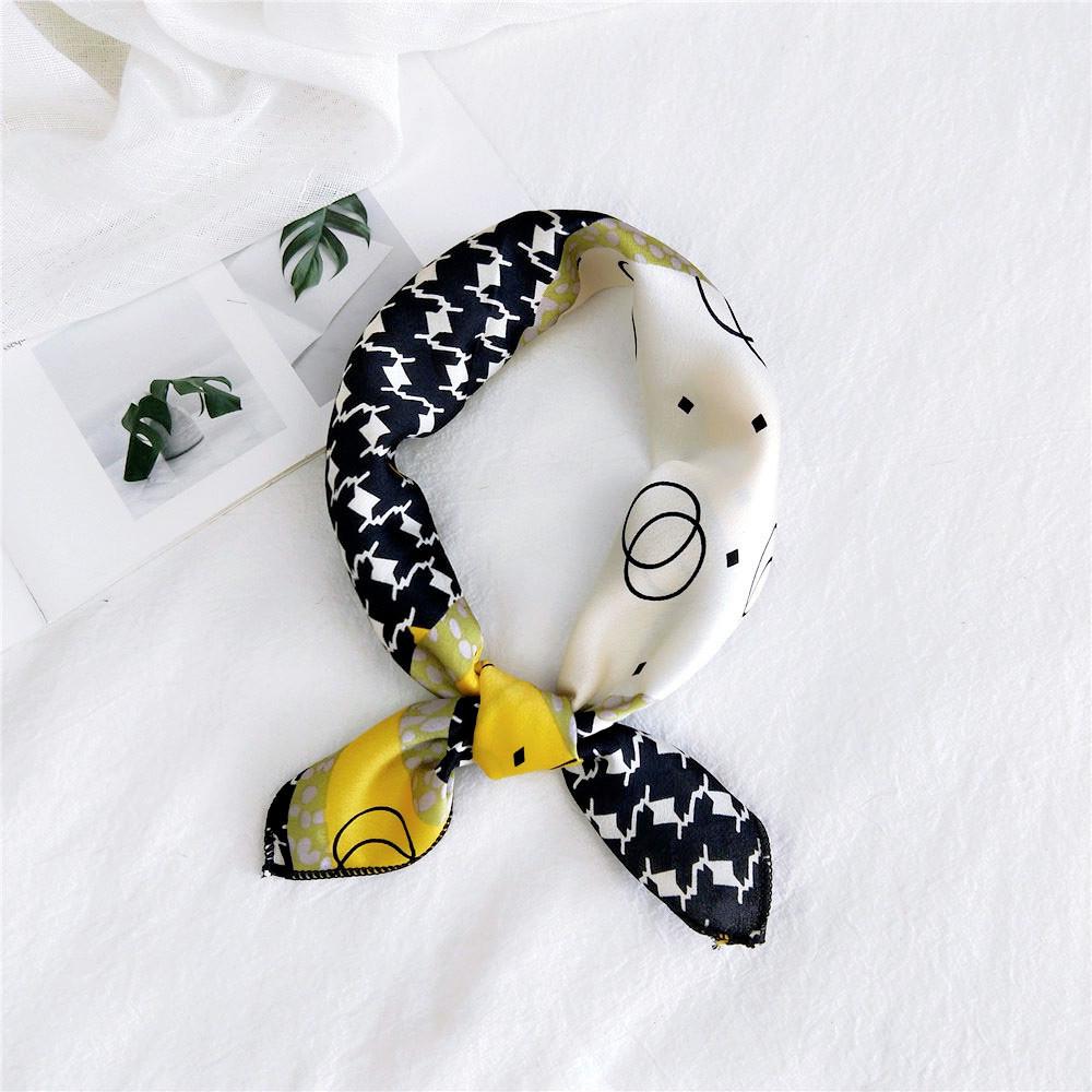 50 шелковых квадратных платков: Универсальные весенне-летние шейные платки для женщин - корейский стиль