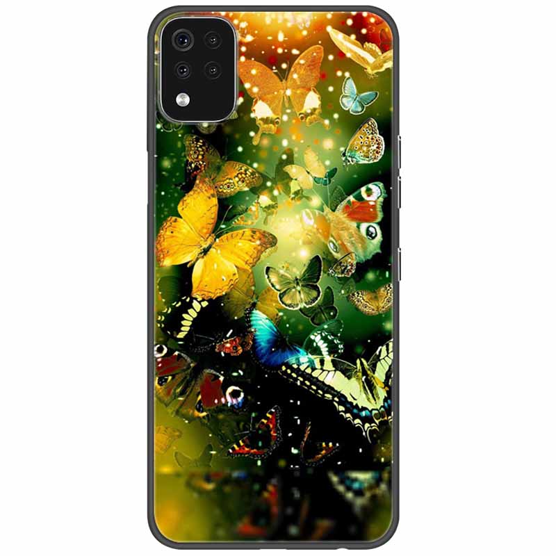 Чехол для телефона для LG K42 K52 K62 Q52 Чехол Мягкий Расписной Волк Силиконовые Черные Чехлы для LG K62 Чехлы K 42 Ударопрочный Funda для LGK52