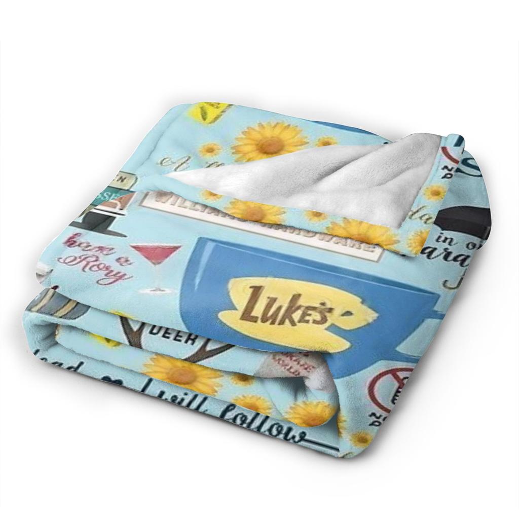 Gilmore Girls TV Show Flannel Blanket Warm Soft Throw Blanket for Couch Bed Airplane Travel Novelty Bedspread Sofa Bed Cover