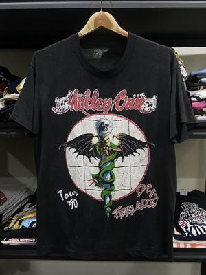 Винтаж 1990-х Motley Crue Dr. Футболка унисекс Feelgood Tour Band WA4809