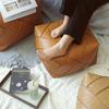 Morocco Sitting Pier PU Leather Cushion Cover Decor Craft Meditation Cushion Japanese Style Tatami Unstuffed Pouf Floor Futon