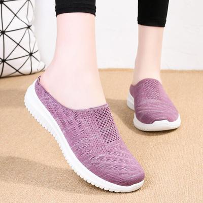 Женские домашние тапочки, женская обувь, дышащая мягкая подошва, тканевая обувь для мам