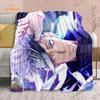Cartoon Anime Jujutsu Kaisen Throws Blanket Soft Featuring Yuji Megumi Obara and Satoru Gojo Blanket for Travel Beding Bed