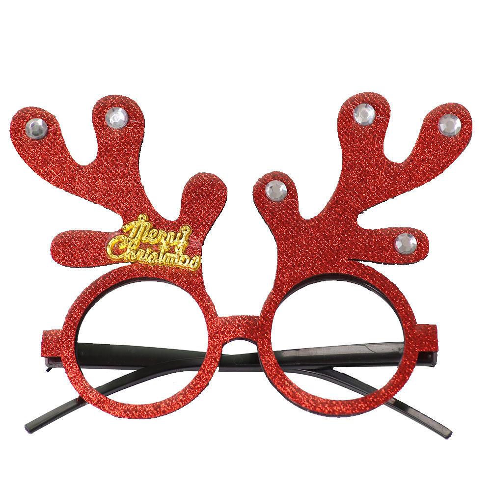 Vibrant Christmas Party Glasses For Children With Playful Reindeer Antlers And Festive Snowman Themes