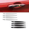 For BMW X1 X2 X5 X6 F39 F48 F49 F15 F16 F85 F86 Car Exterior Door Handle Cover Trim Chrome Carbon Fiber Sticker