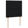 Box Spring Bed with Mattress Black 100 x 200 cm Fabric