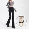 Flare Pants Women Winter Plus Velvet Slim High Waist Casual Leggings Sexy All-match Pants Tights Butt Lifting Skinny Trousers