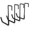 4Pcs Wall Mounted Metal Garage Hook Set Heavy Duty Metal Ladder Hanger Garage Wall