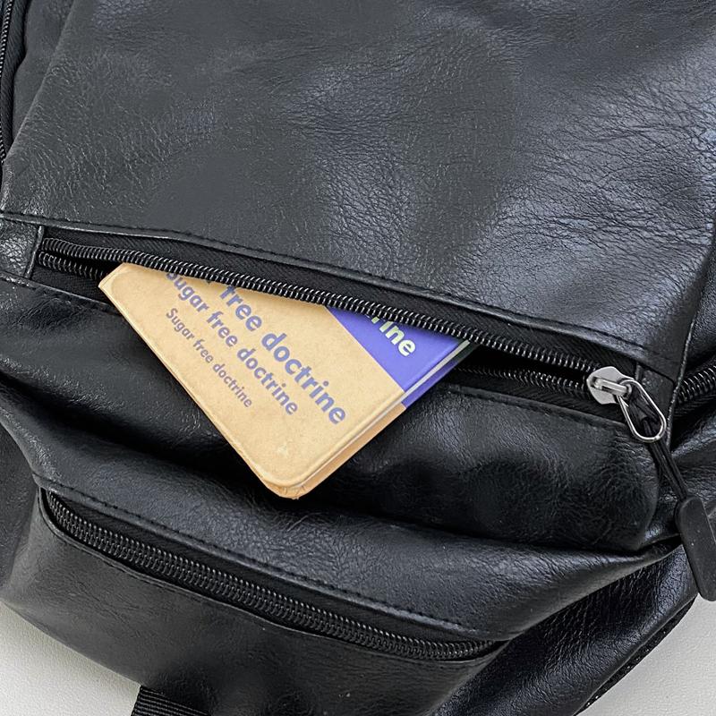 Деловая сумка для компьютера из мягкой искусственной кожи, мужской дорожный рюкзак, большой емкости, студенческий рюкзак