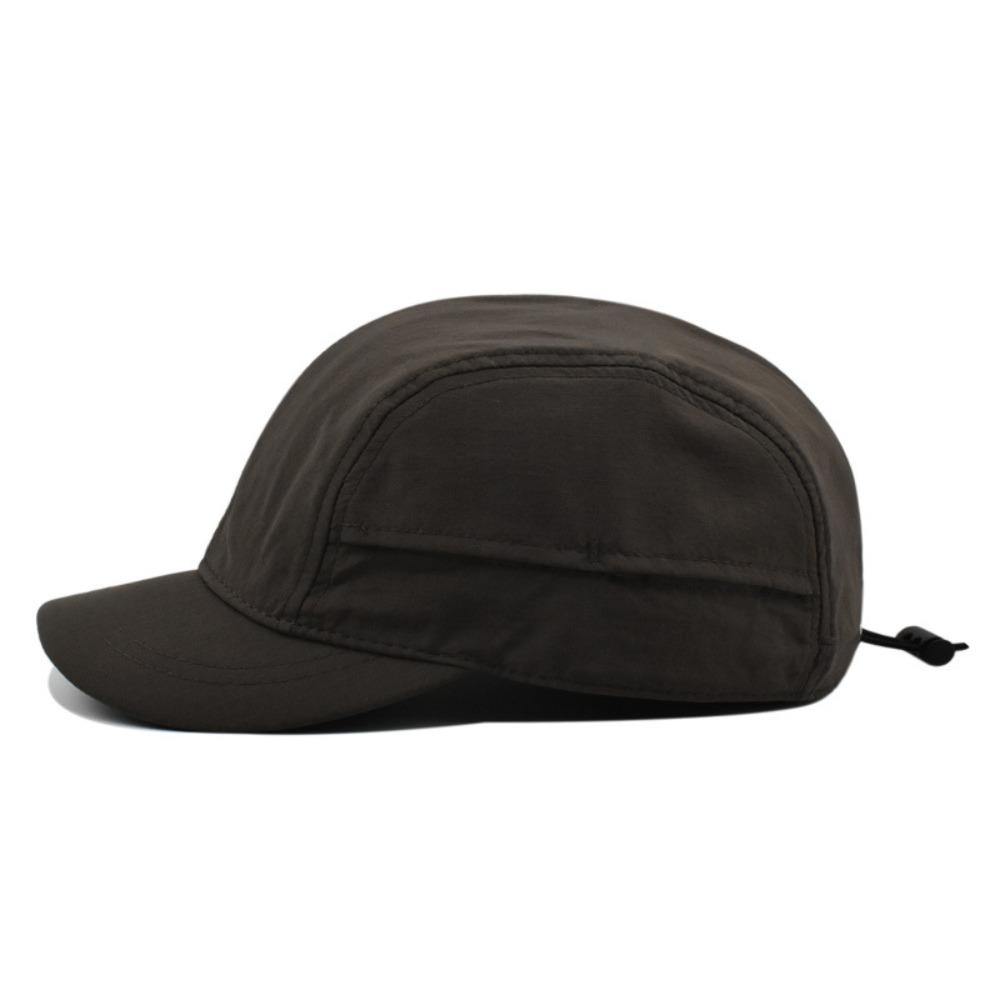 Japanese Style Short Brim Baseball Cap Nylon Peaked Cap Versatile Sun Hat Men