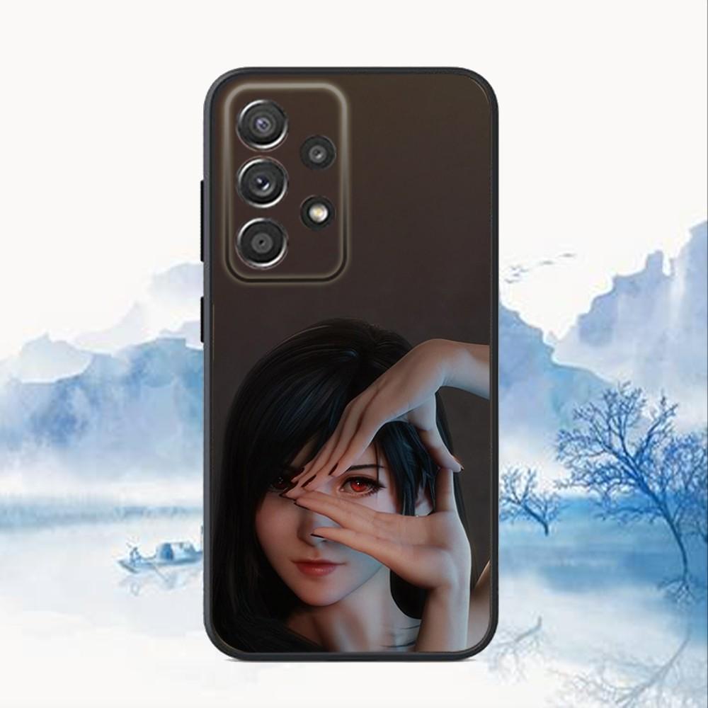 Игровой чехол для телефона T-Tifa L-Lockhart Для Samsung S25,S24,S21,S22,S23,S30,Ultra,S20,Plus,Fe,Lite,Note,10,9,5G Черная крышка