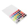 Colorful Sewing Threads with Plastic Sewing Machine Bobbins for Home Handwork Embroidery25 Grids
