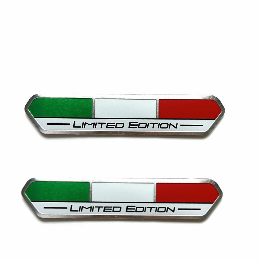 Limited Edition Italy National flag Aluminium Adhesive Emblem Rear Trunk Badge Fender Sticker Body Decal car emblem