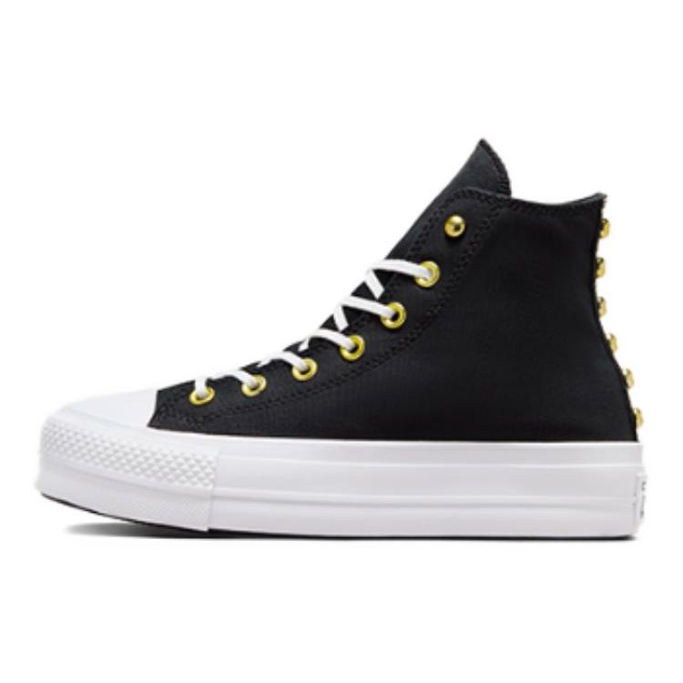 Converse Chuck Taylor All Star Удобные Универсальные Прочные Легкие Амортизирующие Высокие Кеды из Канваса Женские Кроссовки Черные A05453C
