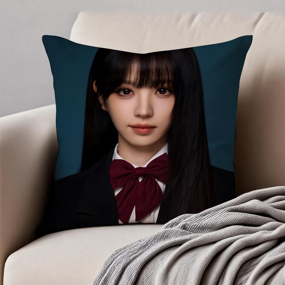 Cute and beautiful TTian Xiwei Cushion Cover Pillowcase Antidustmite Invisible Zipper Short Plush Sofa Cushion