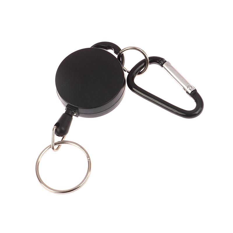 Выдвижная катушка для бейджа для карточки с именем, металлическое выдвижное кольцо для ключей