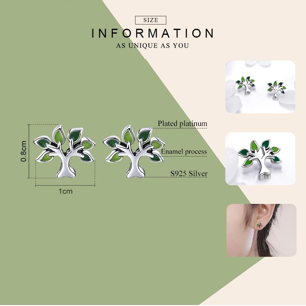 Серьги Tree of Life 925 Temperament женские серьги серьги-гвоздики