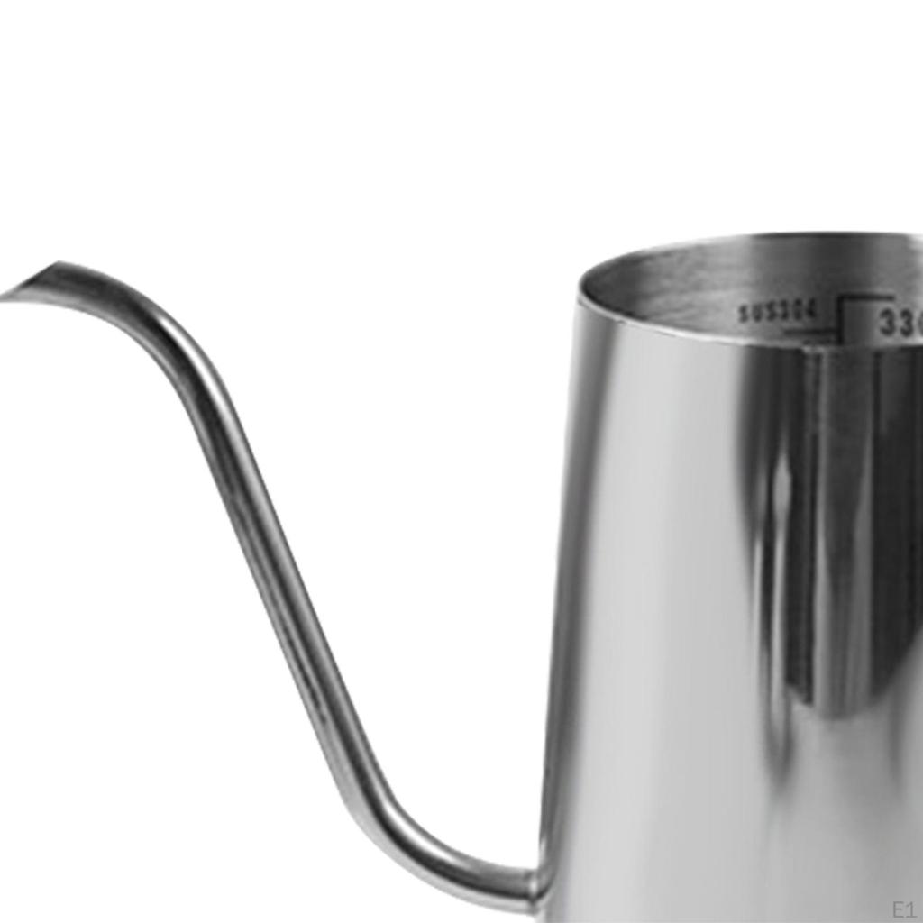 Кофейник с деревянной ручкой и нержавеющей сталью, заварной чайник для кафе, дома,