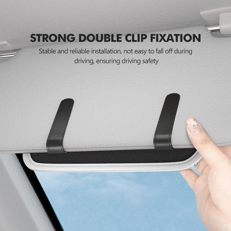 Car Magnetic Eyewear Box Scratchproof PU Leather Clip For Jaguar XF XJ XE XK S-Type F-Type X-Type F-Pace I-Pace E-Pace HH44