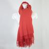 Hermes Cashmere/wool Fringe Scarf OrangeUsed