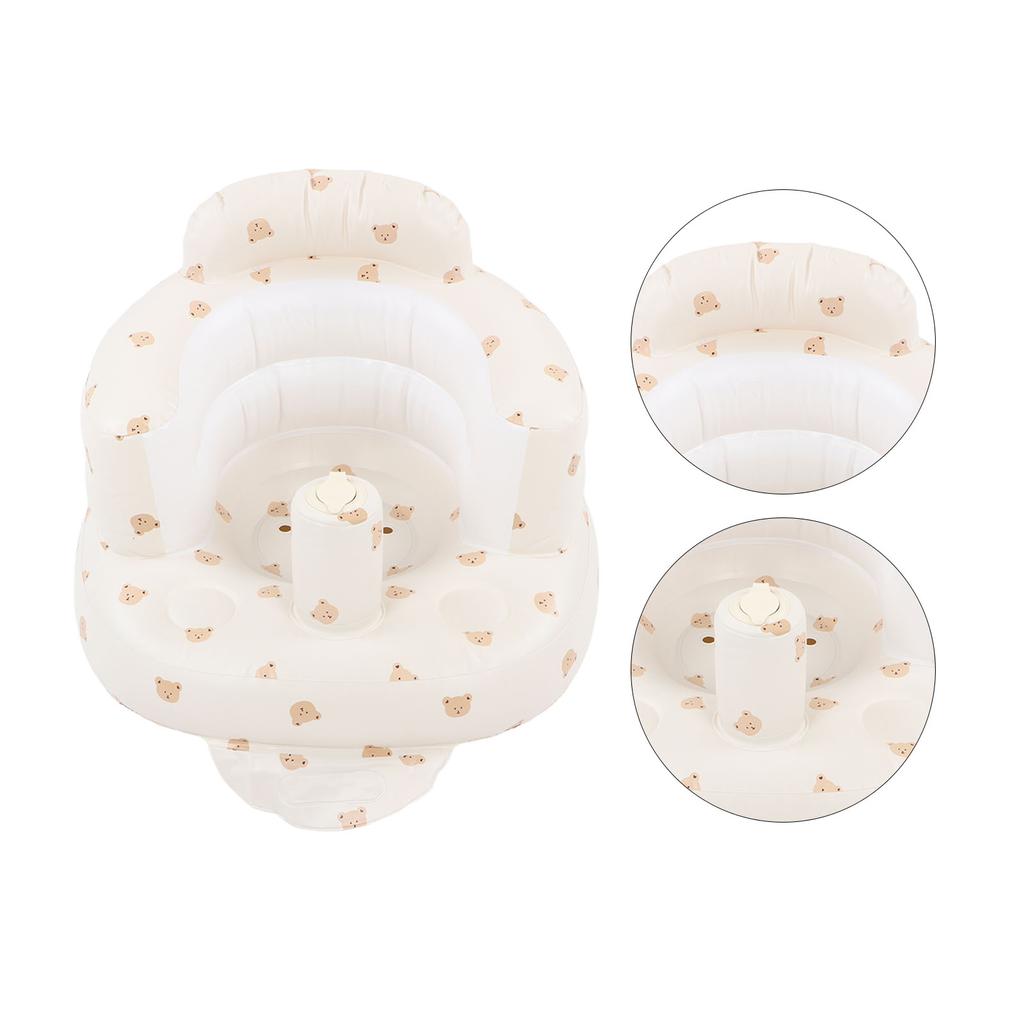 Baby Inflatable Seat Folding Toddler Seat Harmless Bath Chair Aerated Baby Seat Adjustable Chair