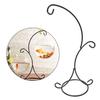 37Cm Double Hook Metal Iron Candlestick Candle Holder Plant Glass Bottle Stand