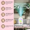 Перезаряжаемый ароматерапевтический диффузор с ультразвуковым распылением и светодиодом, меняющим цвет, для ароматизации в течение 60 дней