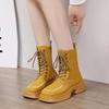 Fashion Ankle Boots for Women Zip Height Increasing Woman Short Shoes Non Slip Y2k Footwear Designer Luxury Large Size Warm Booties Pu
