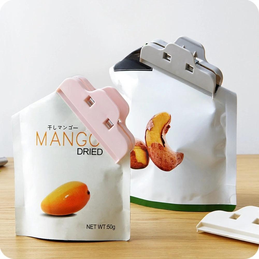 Новый зажим для запечатывания еды и закусок на кухне, прочный пластиковый зажим для запечатывания, влагостойкий и сохраняющий свежесть пакет для запечатывания