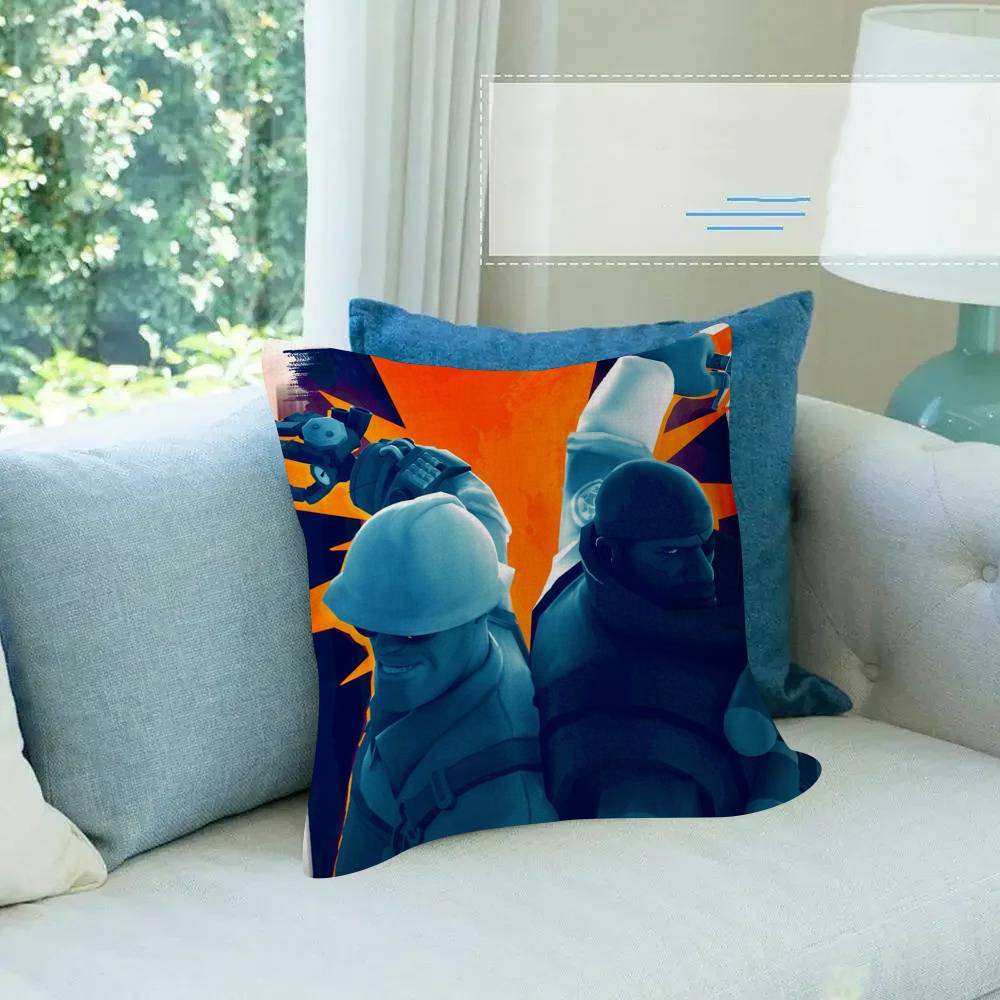 Game Hot TTeam FFortress TF Pillow Gift Home Office Decoration Bedroom Sofa Car Cushion Cover case x