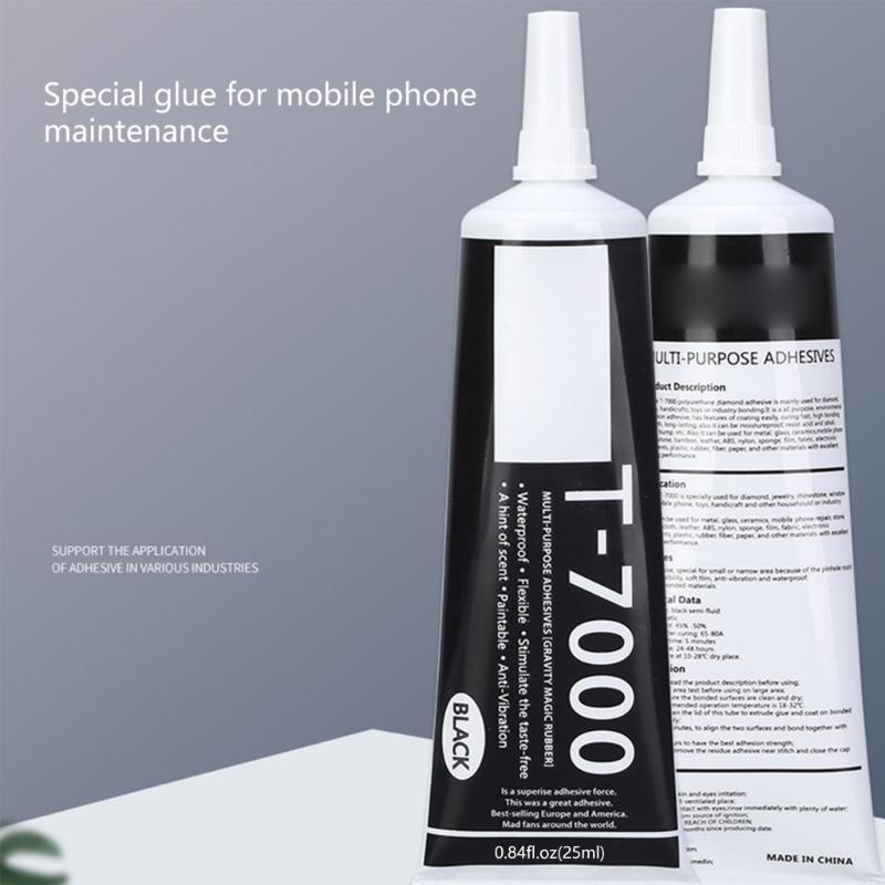 Супер Черный T7000 25мл Клей Эпоксидная Смола Ремонт Многофункциональные Клеи Супер Клей Динамик Мобильный Телефон ЖК-экран для Сенсорного Экрана
