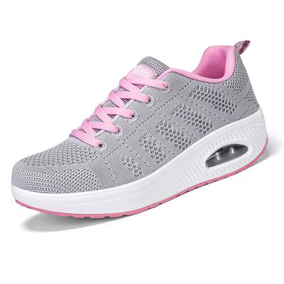 Женские кроссовки сетка белые спортивные туфли для улицы увеличивающие рост женские повседневные туфли для ходьбы