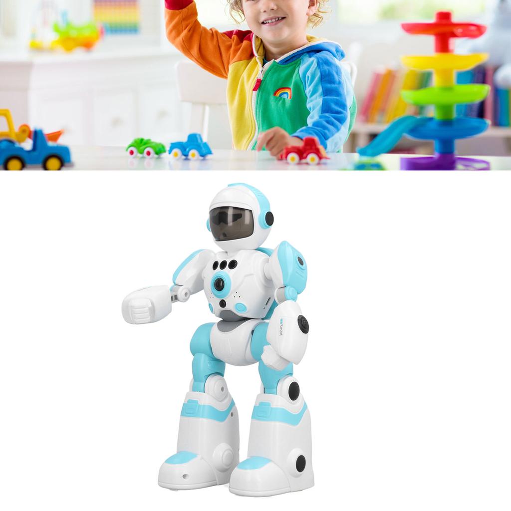 Children Remote Controlled Robot Toy with Voice Changing Modes Colorful Light Intelligent Programmable Robot