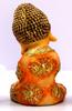 eSplanade Smiling Happy Baby Buddha Monk Statue | Feng Shui Monk Figurine Showpieces | Home Decor | Resin - Yellow-Multi - 7" Inches