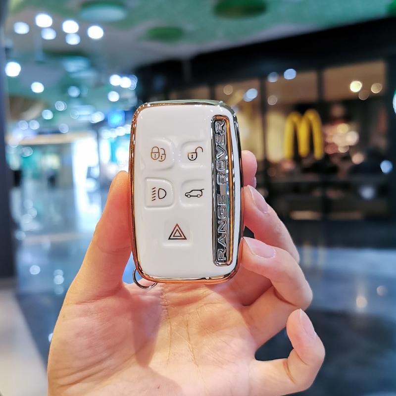 Модный чехол для ключей из ТПУ для Land Rover Range Rover Sport Discovery 3 4 Elander 2 Evoque, аксессуары, держатель, брелок в виде ракушки