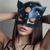 Women Exotic Leather Mask Half Face Cat Fox Sexy Cosplay Masks Adult BDSM Sex Games Toy Goth Punk Party Bar Costume Accessories
