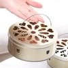 with Handle Lid Incense Burner Box Hollow Out Insect Repellent Tray Mosquito Coil Holder  Summer