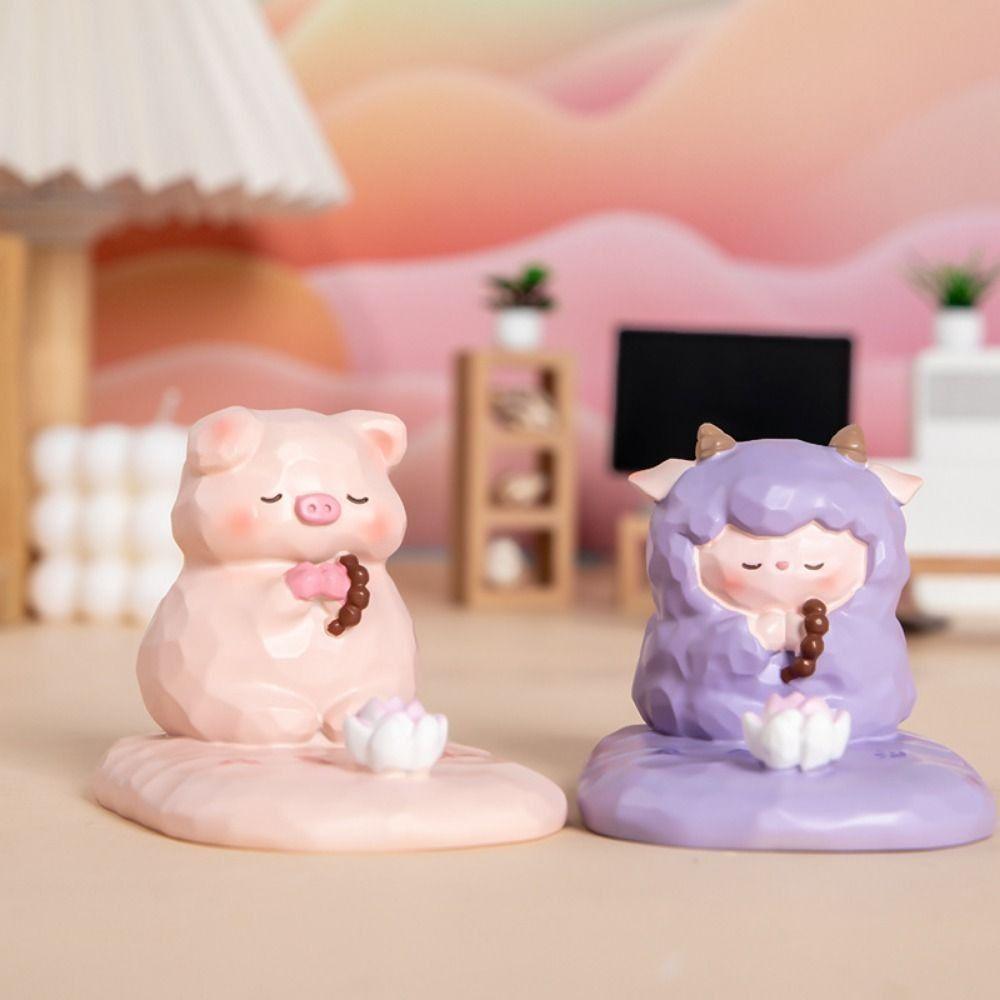 Ручной работы держатель для телефона в виде лотоса смоляные настольные украшения в виде животных милая фигурка лягушки декор для домашних животных