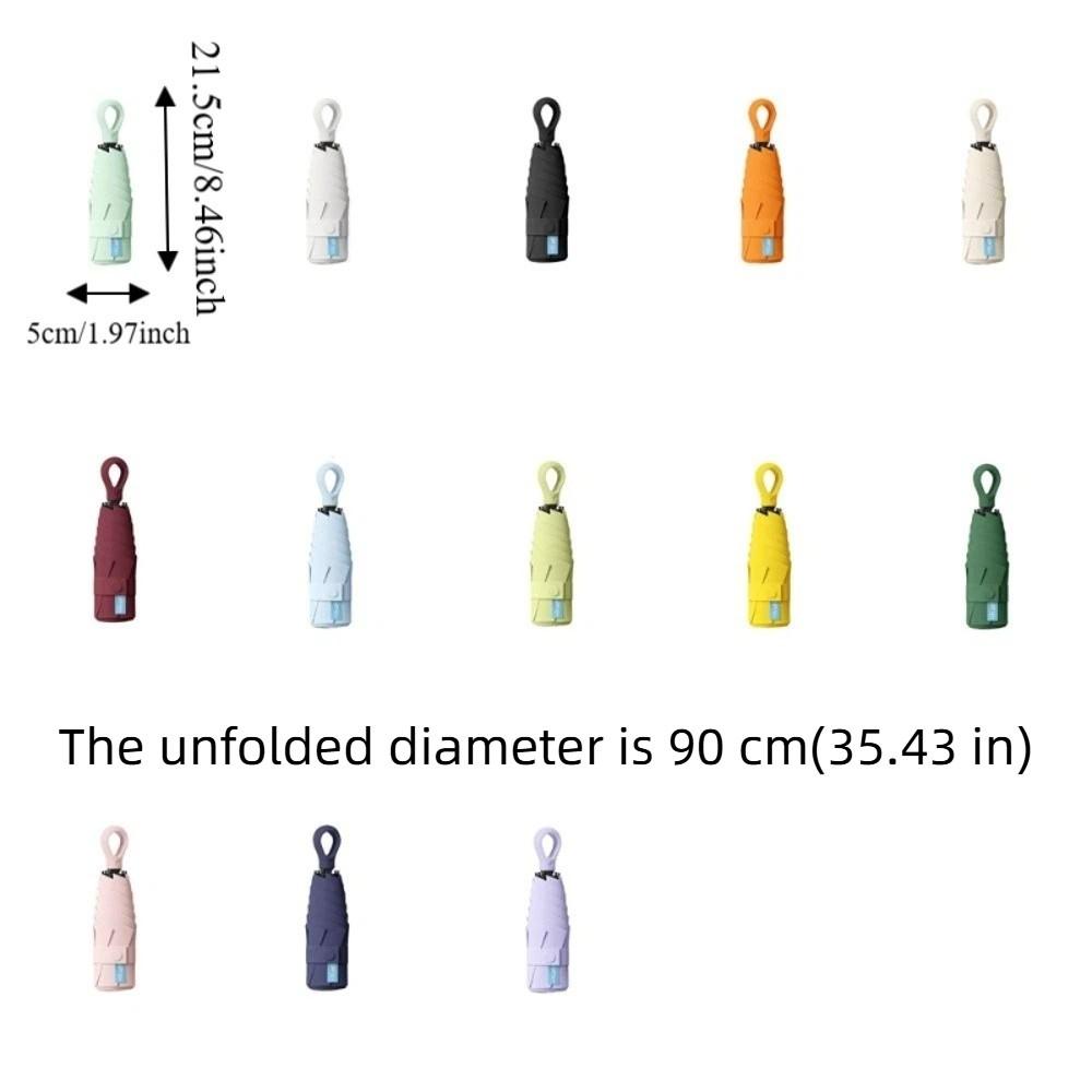 Windproof Mini Sun Umbrella Foldable Dual-purpose Sunshade Sun Shade Pocket Parasol  Hiking