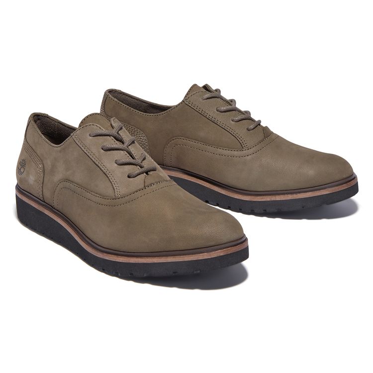 Timberland Ellis Street Удобные повседневные низкие кожаные туфли Женская обувь Оливковый A1RFX