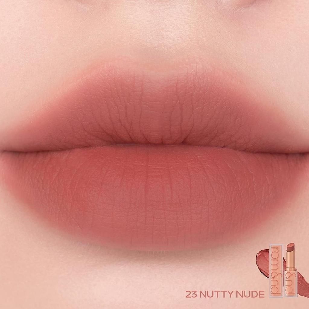 Rom&nd Матовая помада Zero в оттенке Dusty Pink - Гладкая, стойкая помада-пуля K-beauty