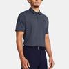 Under Armour Повседневная рубашка поло с коротким рукавом и логотипом Ua Iso-Chill Edge, мужские рубашки поло Dawn-Patrol-Gray 1377365-045
