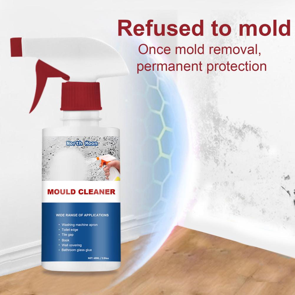 60ml Mould Cleaning Spray Wall Mold Remover Mold Cleaning Spray Bathroom Kitchen Cleaning
