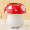 Creative Decoration Mushroom Decorative Piece Pink and Red Makeup Brush Holder  Office Environment