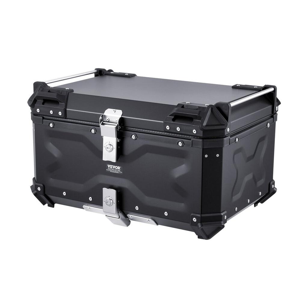 65L Motorcycle Top Case Universal Motorbike Tail Box with Leather Lining