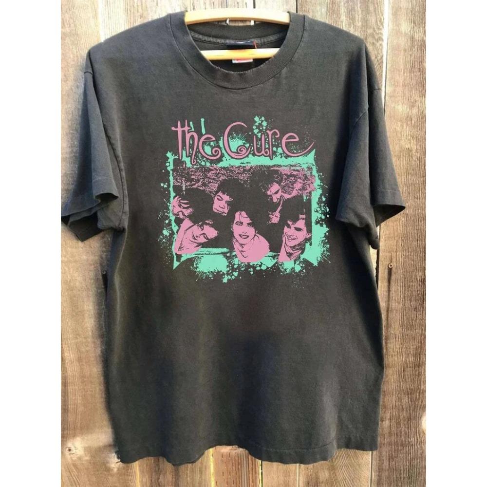 Футболка The Cure 90-х Ретро Мужская Футболка Летняя Новый Товар Подходит и для Мужчин, и для Женщин Повседневная Футболка
