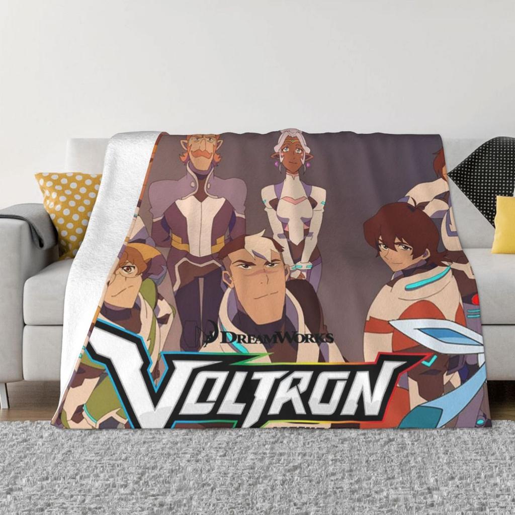 Фланелевые одеяла Voltron: Легендарный Защитник, Анимационный Воин, Забавное покрывало для дома 125*100 см
