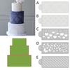 1 шт., трафареты для торта, пластиковые кружевные трафареты для торта, шаблон с шипами пшеницы